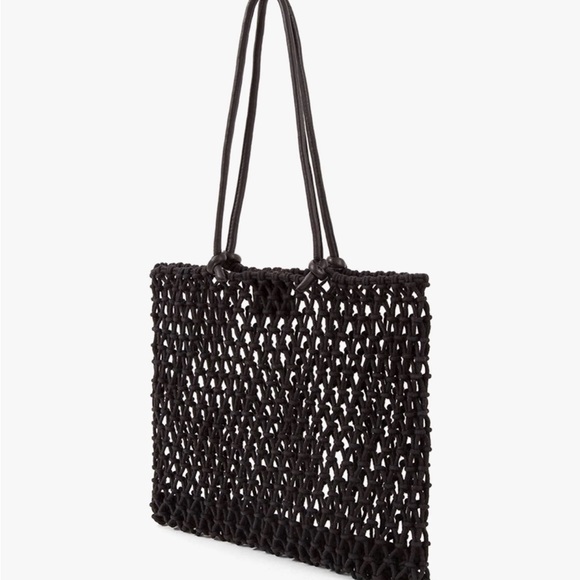 New Clare V. Sandy Beach Bag Black - Picture 4 of 5